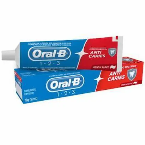 Creme dental Oral B Anticáries 70g