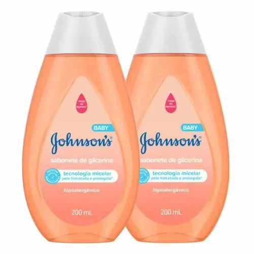 Sabonete de glicerina hipoalergênico Johnson's Baby 200ml