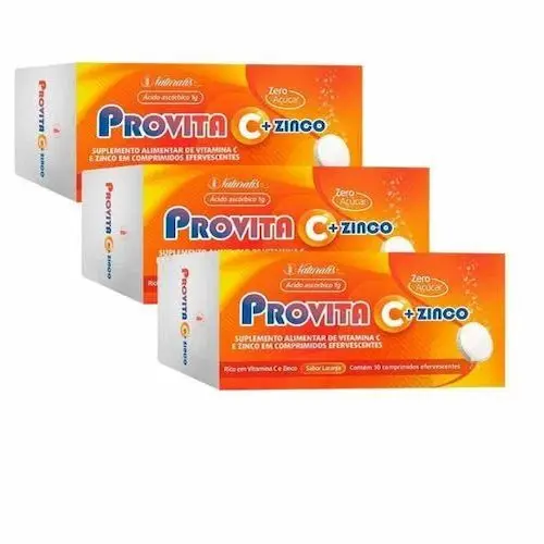 Vitamina C + Zinco Provita Sabor Laranja c/ 10 comp. efervescente